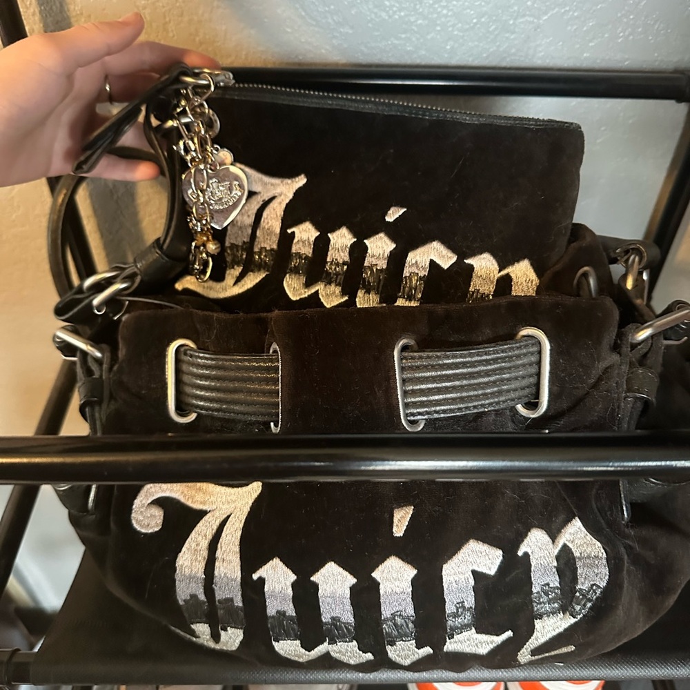 Vintage Juicy Couture purse and wristlet
